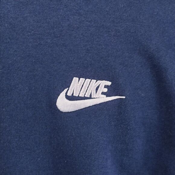 Nike Men's Club Fleece Crewneck Sweatshirt Navy Blue BV2662-410 Size Small NWT - Picture 3 of 12